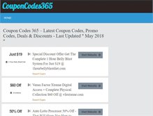 Tablet Screenshot of couponcodes365.us